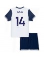 Tottenham Hotspur Archie Gray #14 Domácí dres pro děti 2024-25 Krátký Rukáv (+ trenýrky)